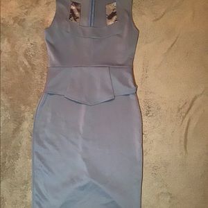 Fitted gray dress